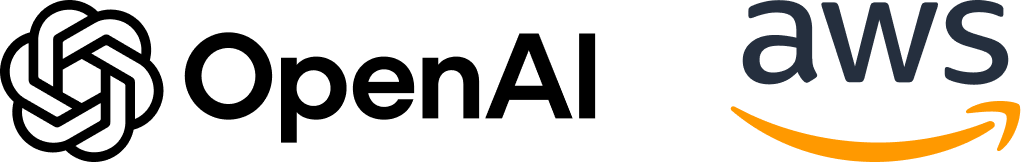 Logotipo OpenAi y AWS